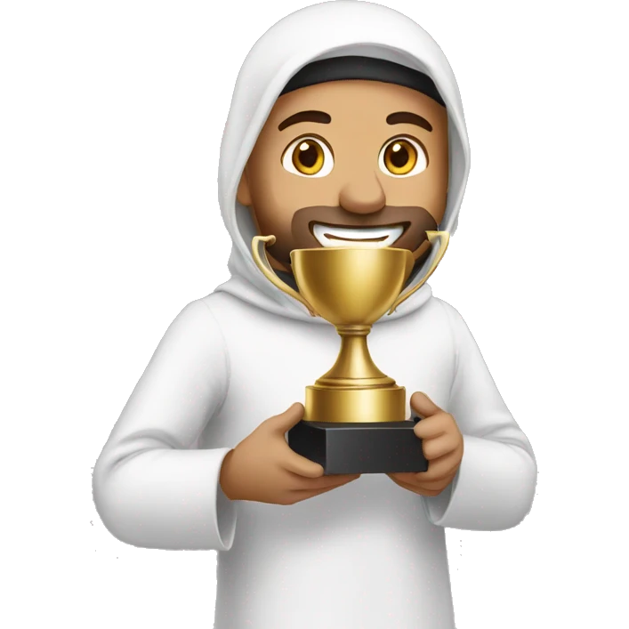 Muslim  winning trophy emoji