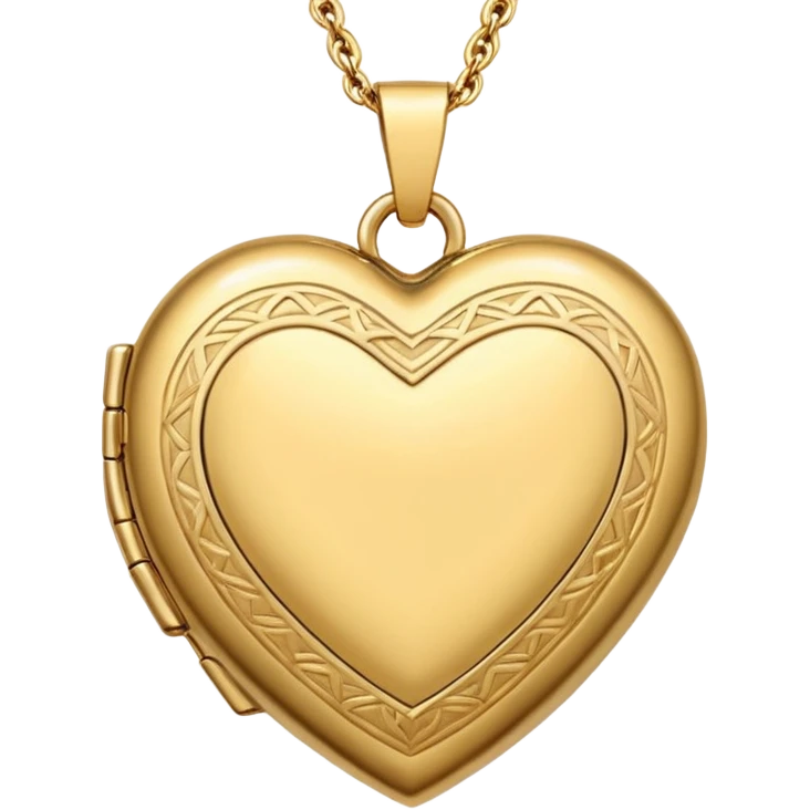 Locket Items, Heart-shaped Locket
 emoji