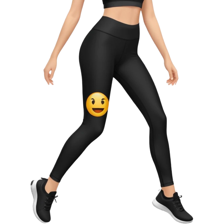 legging noir emoji