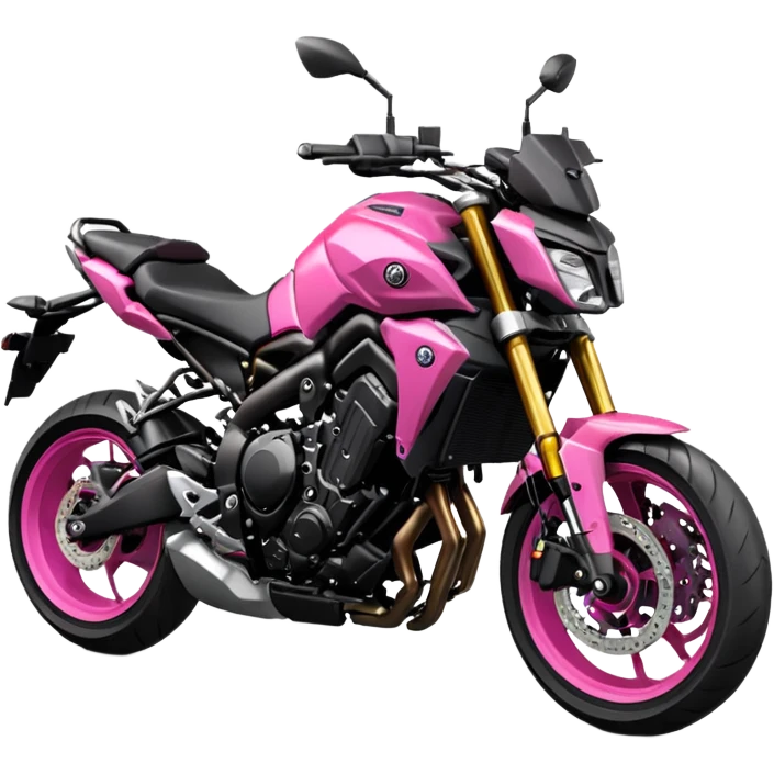 Yamaha mt09 rosada  emoji
