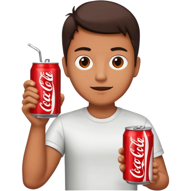 man with coke tin emoji