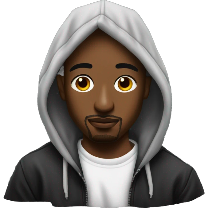 Tupac in hoodie emoji