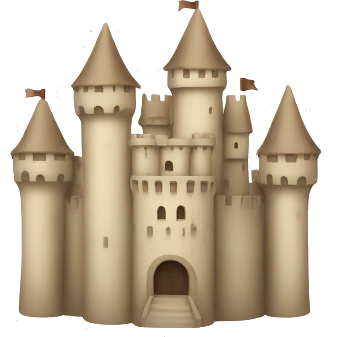 beige castle emoji