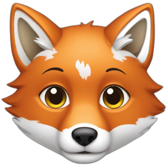 Cute fox banker emoji
