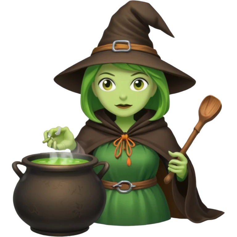green witch cooking potion emoji