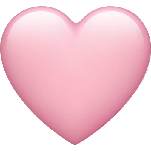 Light pink heart emoji