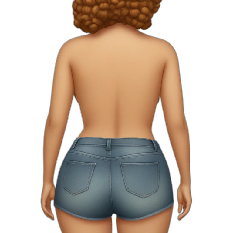 Big buttock girl emoji