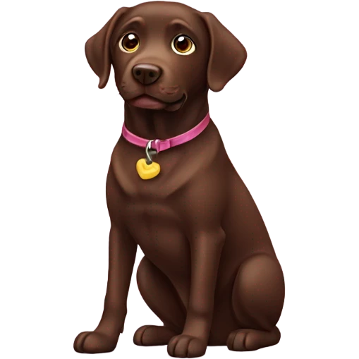 Chocolate Labrador  emoji