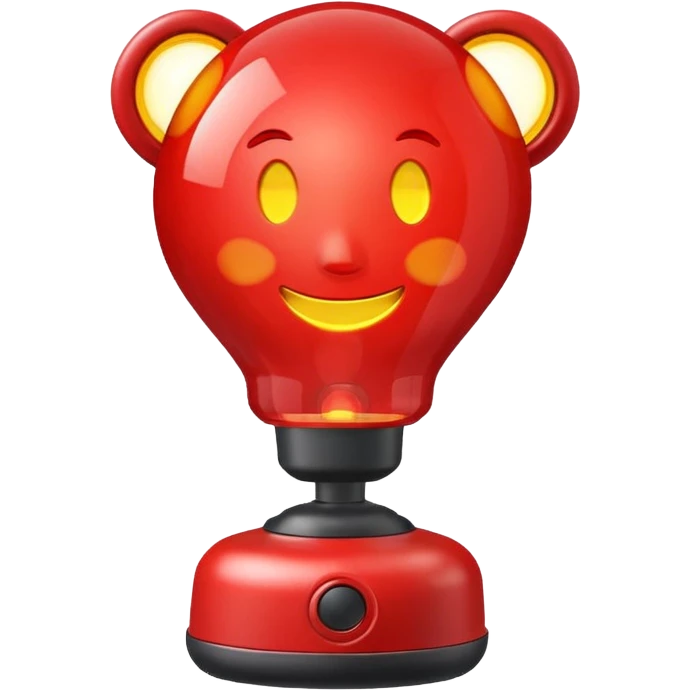 red alert lamp happy emoji