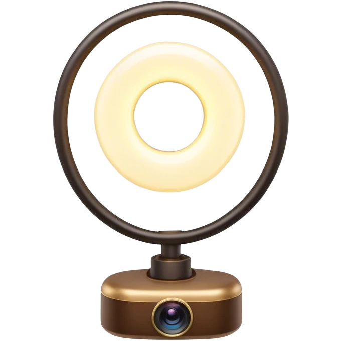 ring-shaped vlogging lamp emoji