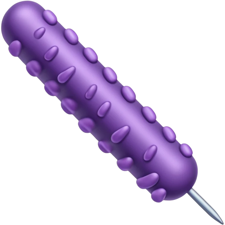 Multiple Lactobacillus bacteria emojis, thick rod shape, purple, soft fibrous texture, clean ingredient icon style
 emoji