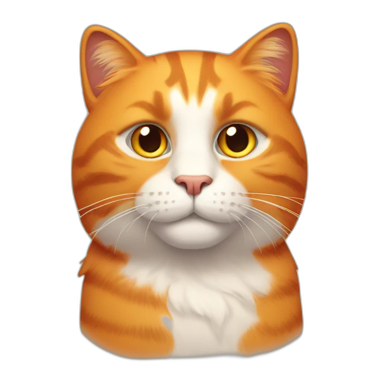 big orange cat emoji