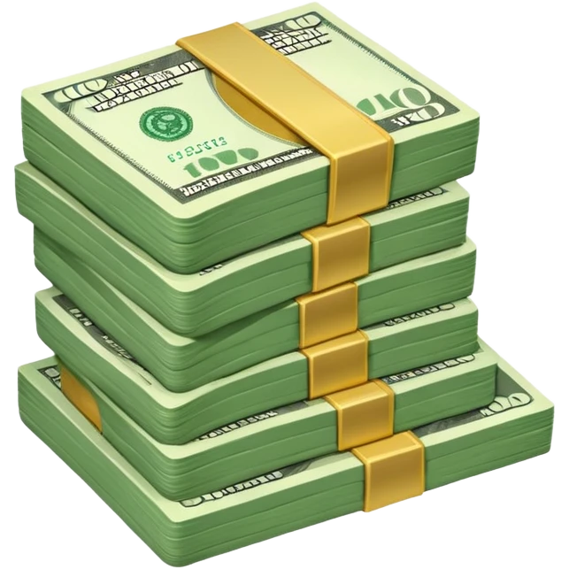 1 stack of dolars emoji