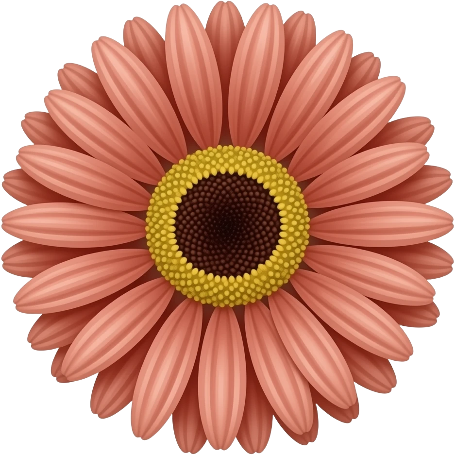 Красно коричневая одна гвоздика стебельком emoji