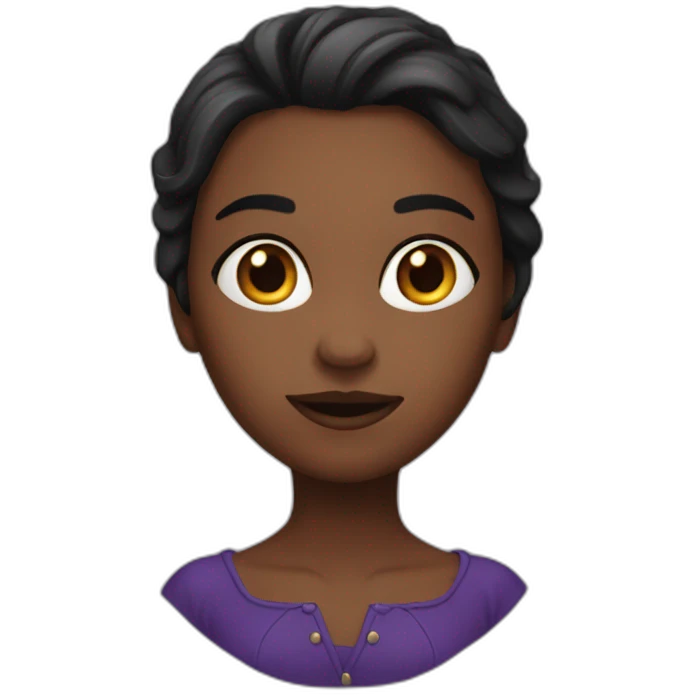 fille chauve emoji