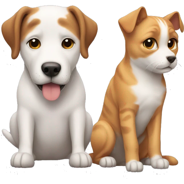dog and cat emoji