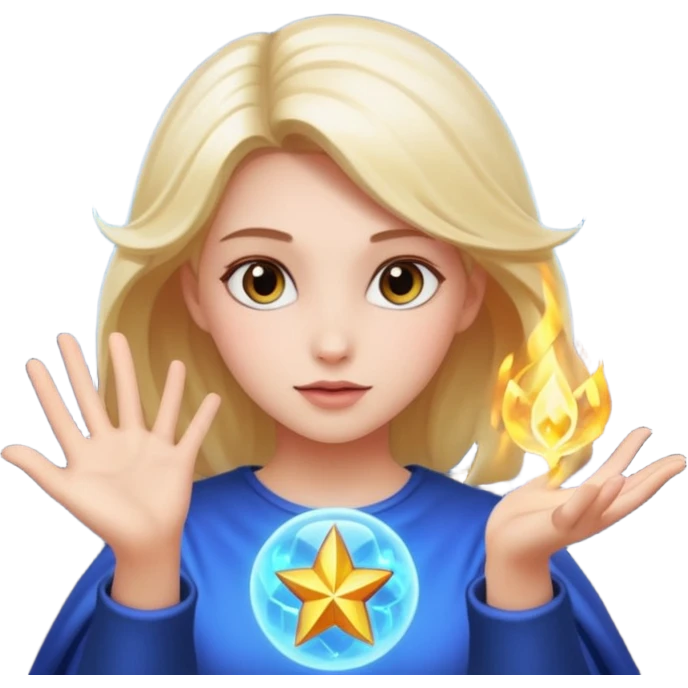 Girl with magic powers  emoji