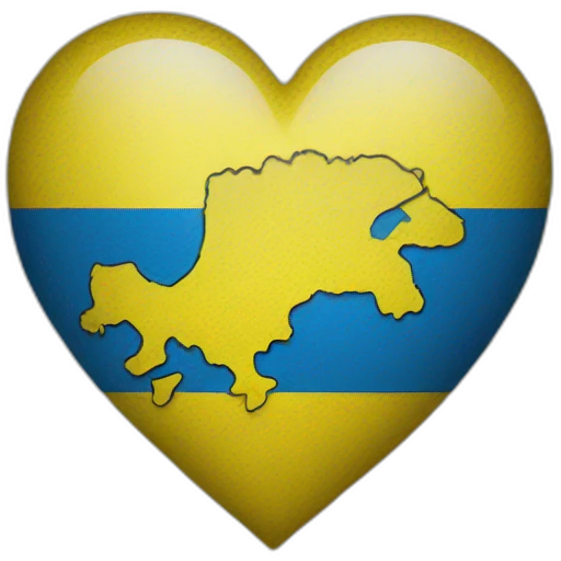Ukraine heart emoji