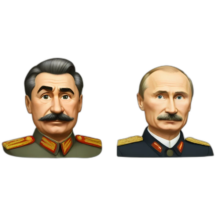 Joseph Stalin And Vladimir putin as a family emoji
