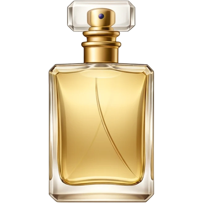 a rectangular glass bottle of perfume from which perfume is sprayed, without other additional objects emoji