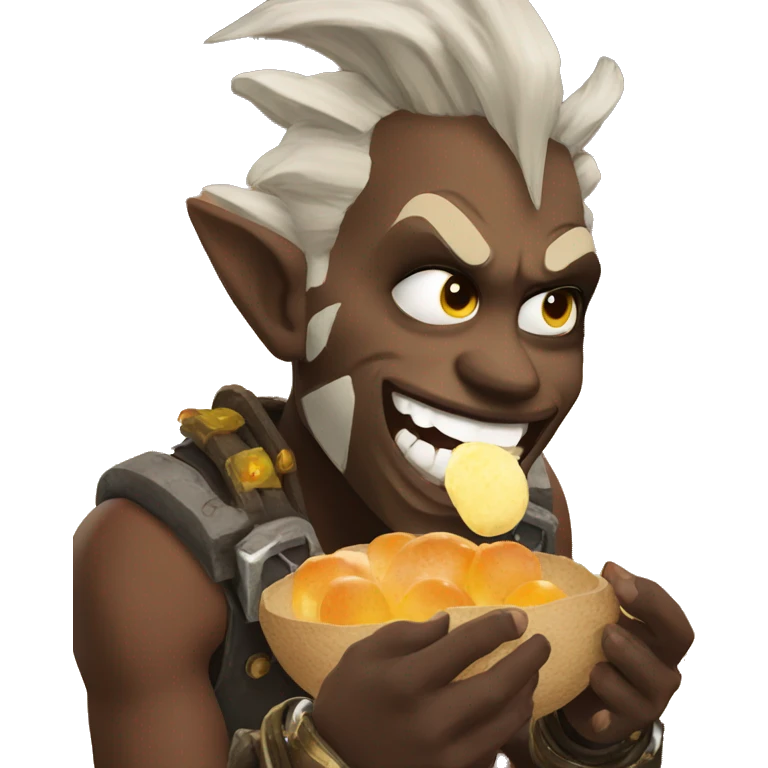 Junkrat eating eggs emoji