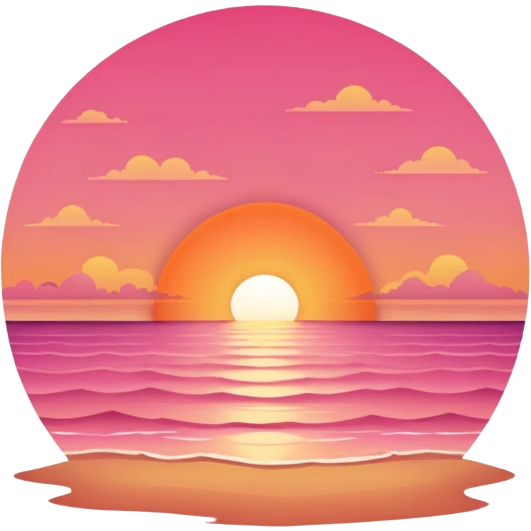 a sunset on the beach emoji