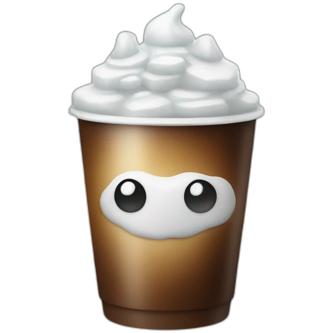 coffee with ice emoji