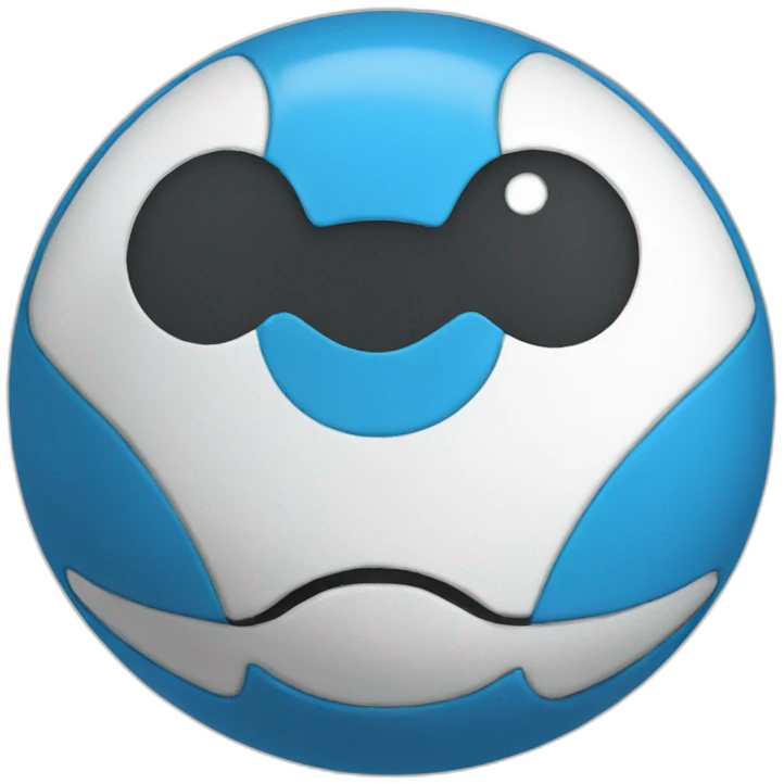Blue Pokeball emoji