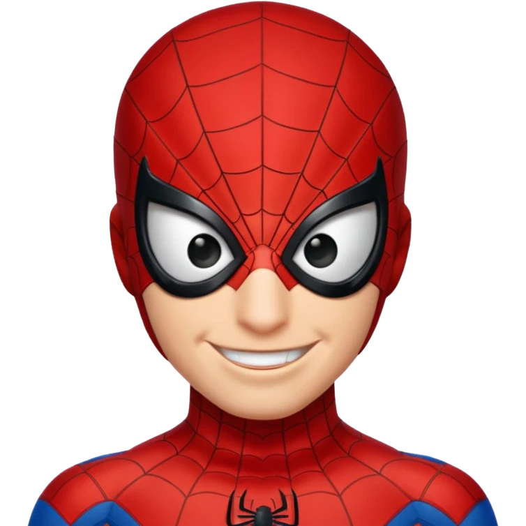 Crea emoji de Spider Man riendose emoji