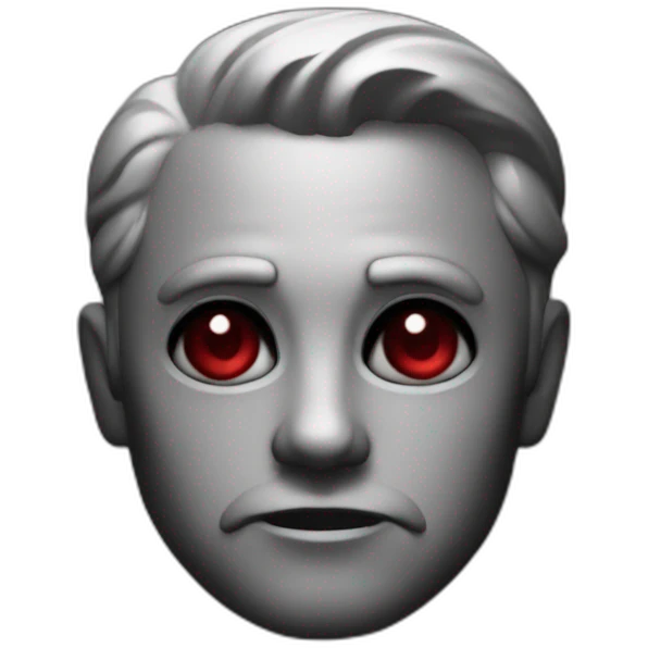 noir rouge emoji