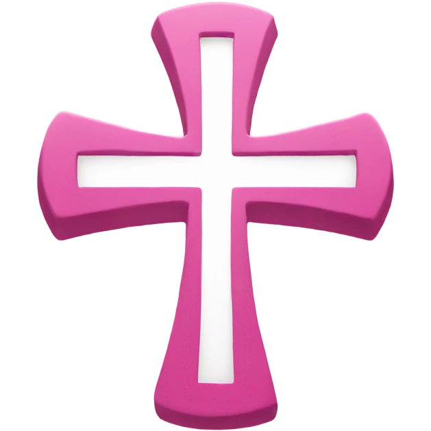 pink cross emoji