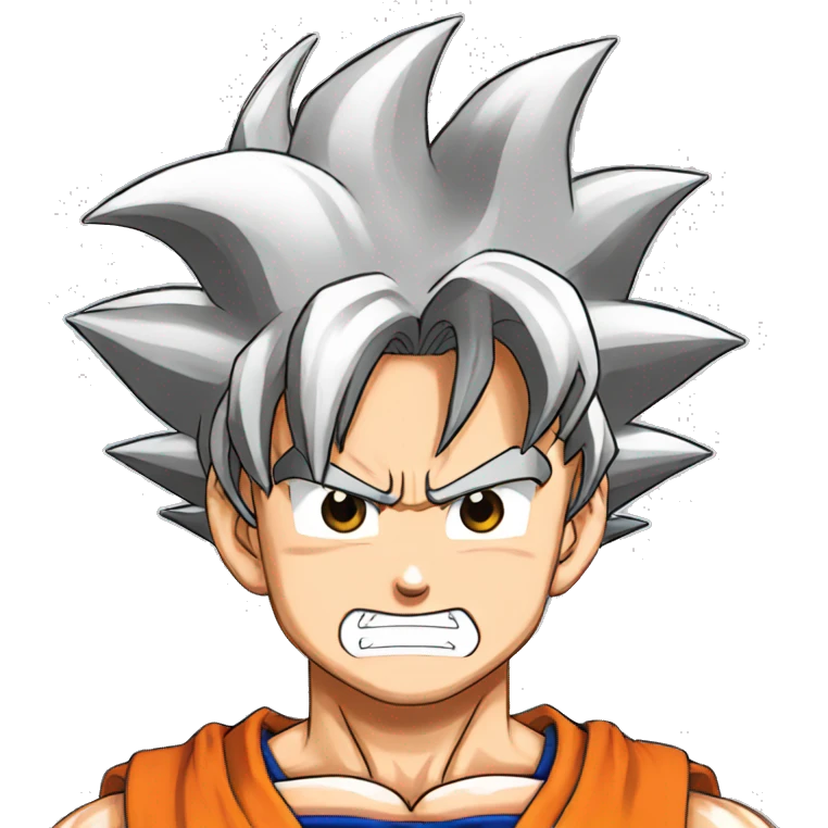 Goku from dragon ball z emoji