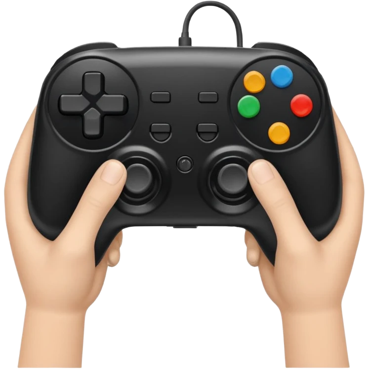 game controller for multiplayer session with 2 persons emoji