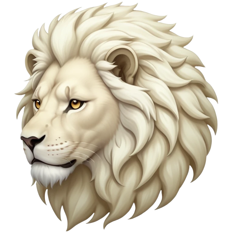 White lion emoji