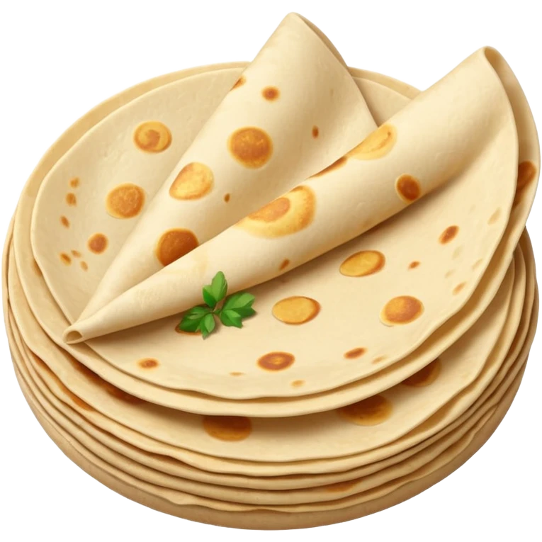a fresh flour tortilla  emoji