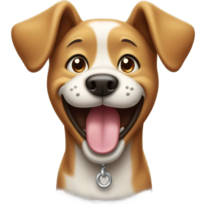 Really happy dog emoji