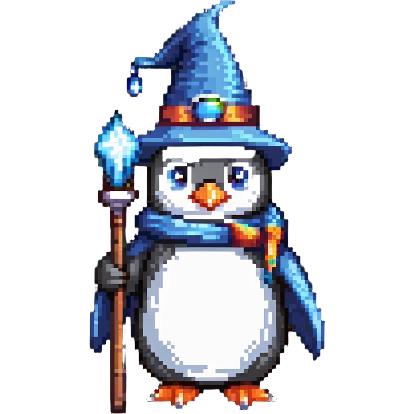 penguin wizard emoji