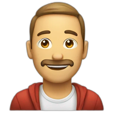 a man liking a image emoji
