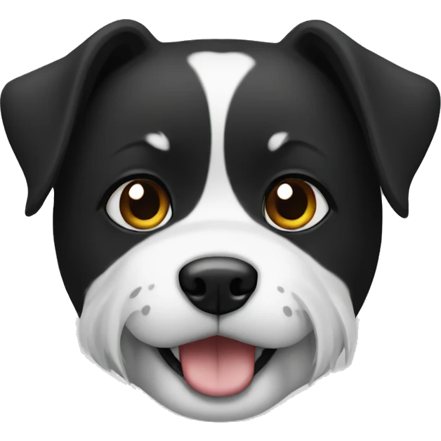 Dog black and withe emoji