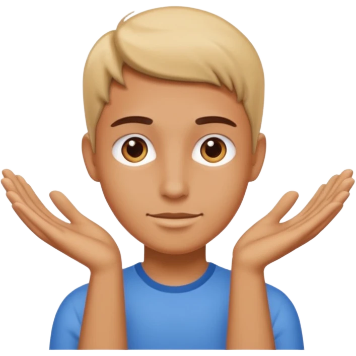 Enjoying hands emoji