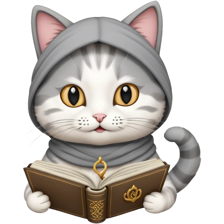 A cat recite quran emoji
