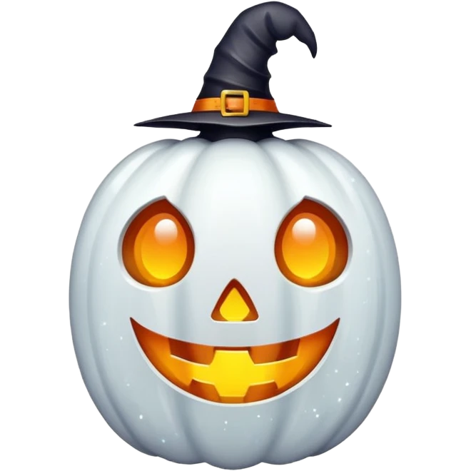 white sparkly halloween object, remove background emoji