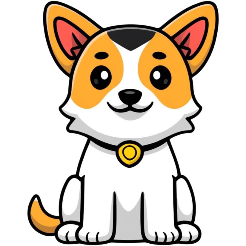 playful dog emoji