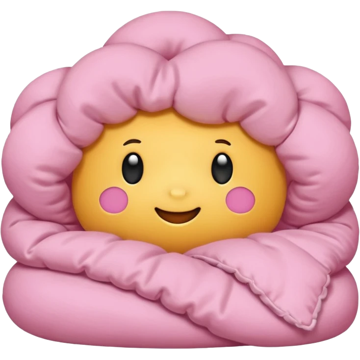 edredom rosa emoji