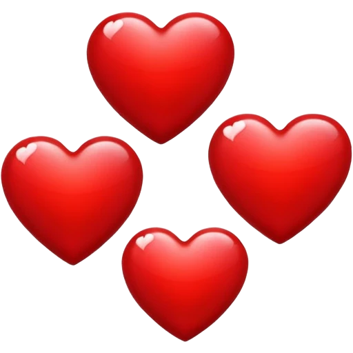 three hearts emoji