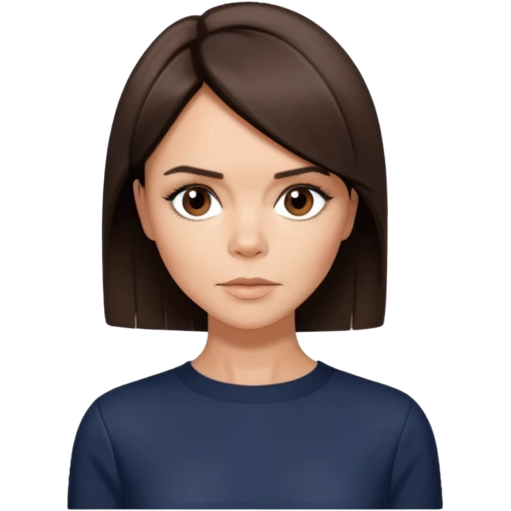 Victoria Beckham circa 1997 with short, dark brown, bob haircut emoji