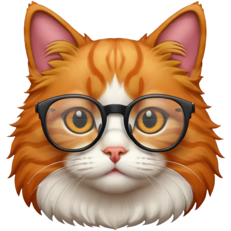 cat wearing glasses emoji