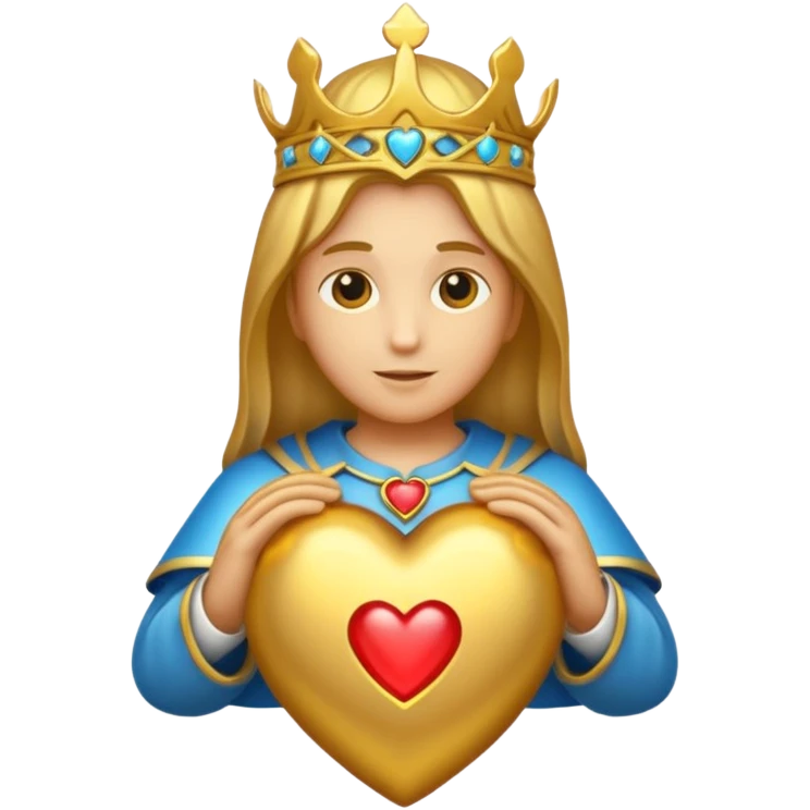 golden saint  heart emoji