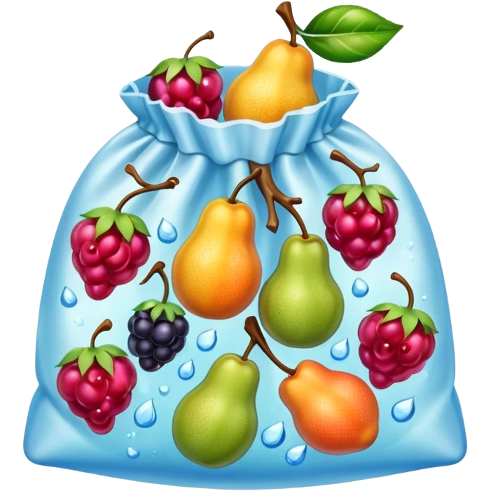 frozen market fruit bag emoji