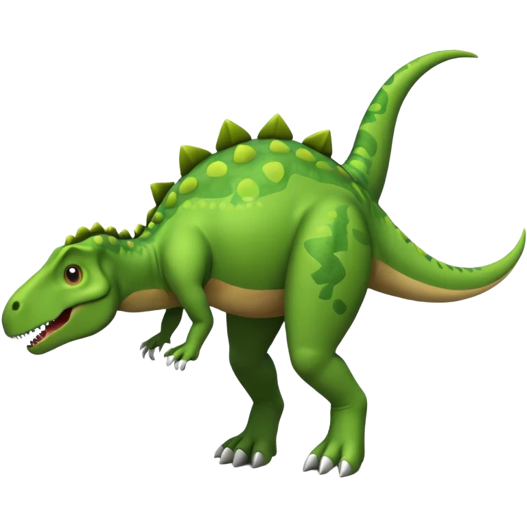 A dinosaur doing a cartwheel  emoji